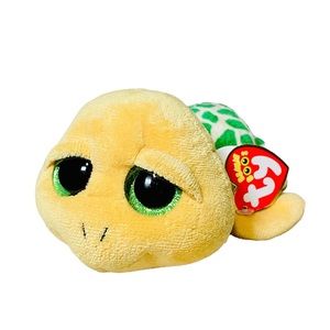 TY Beanie Boos “Pokey” Glitter Eyes Sea Turtle Green 6” Plush Stuffed Animal 💚